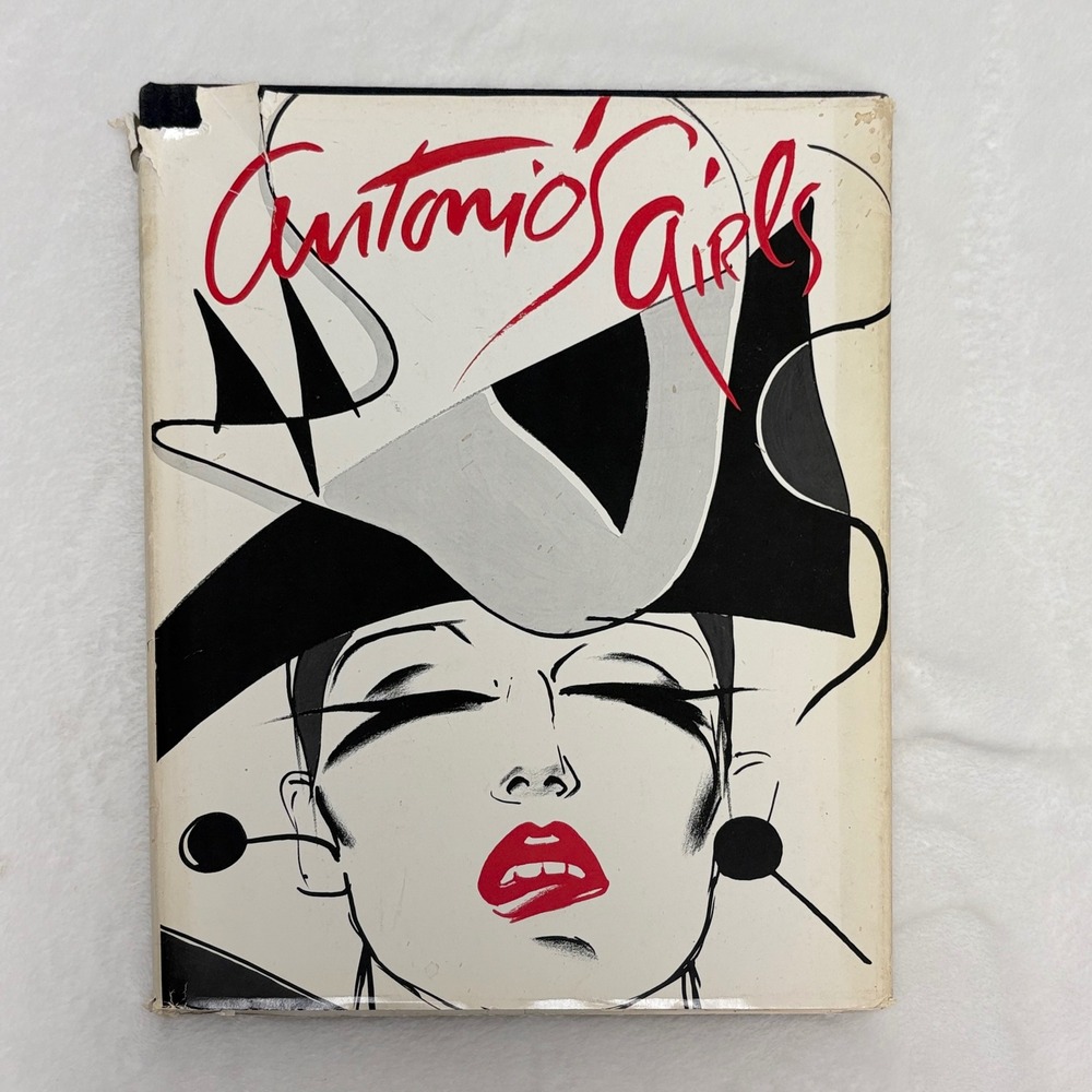 1982 Antonio's Girls Hardcover Book First Edition Club Fashion Art Collector